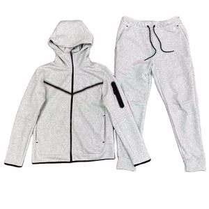 Conjuntos Deportivos de Forro Polar Técnico con Cierre Frontal y Mangas Largas para Hombre, de Secado Rápido, Transpirables, con Logotipo Personalizado, Tallas Grandes, Venta al Por Mayor - Product Image 1