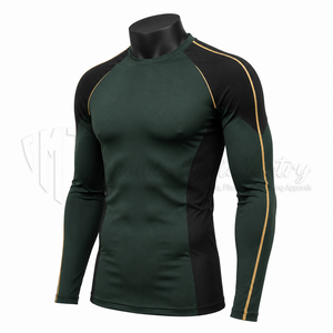 Camiseta de Compresión de Manga Larga Unisex Personalizada, Ropa Deportiva para Entrenamiento de MMA, BJJ, Gimnasio, Fitness, Secado Rápido y Transpirable - Product Image 3