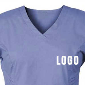 Hot Sale New Designs Pockets Medical <b>Nurse</b> <b>Scrub</b> Sets High Quality Cotton Polyester Short Sleeve OEM Service Hospital <b>Scrub</b> - Product Image 5