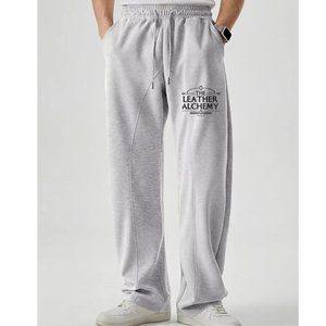 <b>Men</b> Soft Brushed Fleece <b>Baggy</b> Sweatpants Loose Comfortable Fit Streetwear Inspired Casual Daily Wear <b>Jogger</b> Trousers - Product Image 1