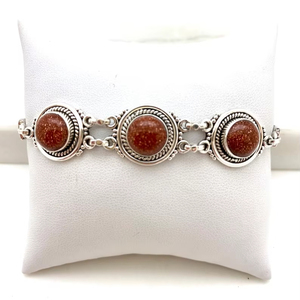 Sunstone <b>Adjustable</b> <b>Bracelet</b> Handmade Gemstone Jewelry Elegant Women Gift Wholesale Supplier - Product Image 1