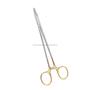 Soporte de aguja T.C Ryder de acero inoxidable manual de 6 pulgadas de alta calidad con base de instrumentos quirúrgicos de Clip liso recto de 1MM - Product Image 3
