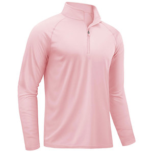 Sudadera ligera con cremallera 1/4 para hombre, tejido French Terry, servicio de fabricación personalizada, MOQ bajo, envío a todo el mundo - Product Image 2