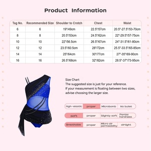 Vestido de Danza Lírica para Niñas de 6 a 16 Años, Traje de Danza para Competencia de Danza Moderna, Actuación en Escenario, Vestuario de Danza Contemporánea - Product Image 6