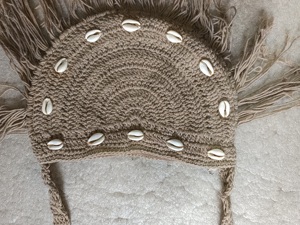 Sac à bandoulière marron en crochet avec franges et pompons, sac à main décoré de coquillages, fermeture éclair, sac bandoulière pour la plage et les voyages - Product Image 4