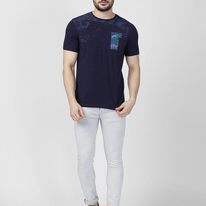 Camiseta de Hombre Personalizada con Logotipo, 190 GSM, 100% Algodón, Impresión en Blanco, de Lujo, Color Sólido, Cuello Redondo, Manga Corta - Product Image 1