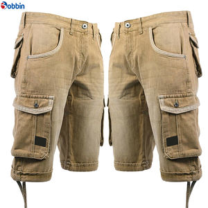 Short en jean nouveau style streetwear pour l'été – Salopette en jean tendance pour homme, personnalisée, qualité supérieure, coupe ajustée, multi-poches - Product Image 6