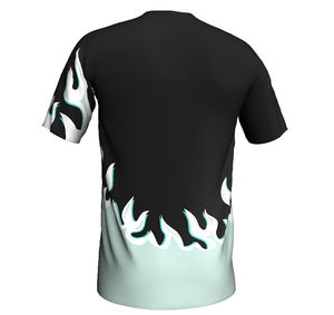 เสื้อฟุตบอลทรงสลิมฟิตแห้งเร็วสีพื้นสไตล์เบสบอลสำหรับผู้ชายและทุกเพศ - Product Image 3