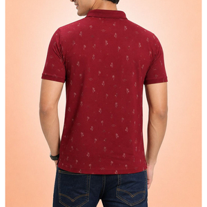 เสื้อโปโลชาย พิมพ์ลายโลโก้ทั่วตัว แขนสั้น สวมใส่สบาย เหมาะสำหรับกอล์ฟ ราคาถูก ดีไซน์ใหม่ คุณภาพสูง พิมพ์ลายแบบซับลิเมชั่น - Product Image 3
