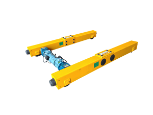 Carro final de viga simple de 3 toneladas, 10m de envergadura, tipo europeo, con caja de engranajes Elecon, motor ABB, freno de CC, para grúa EOT - Product Image 5