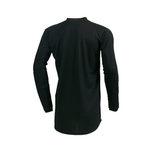Maillot de moto à manches longues pour homme, noir, manches longues, séchage rapide, polyester, pour adultes, toutes saisons - Product Image 2