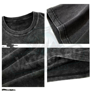 T-shirt surdimensionné personnalisé avec logo imprimé en relief, en coton lourd 100%, unisexe, streetwear, t-shirt surdimensionné pour homme - Product Image 4