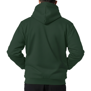 Sweat à capuche zippé pour homme, 240g, polaire polyester, épaules tombantes, streetwear, coupe ample, veste mode à capuche pour homme - Product Image 1