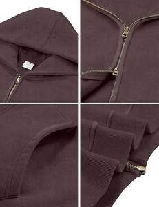 Sweat à capuche zippé Premium épais délavé à l'acide 100% Coton pour Homme, Lavage Vintage, Vente en Gros Personnalisée pour Marques - Product Image 5