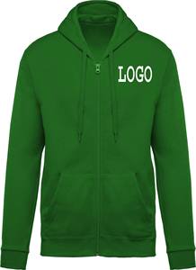 Men Zipper Hoodie Men 100% Cotton Baggy Hidden Pocket Streetwear Custom Heavy Weight Thick Hoodie - Product Image 4