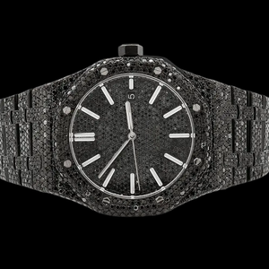 Fashion <b>Mens</b> Iced Moissanite Diamond Gems Stones <b>Watch</b> VVS Clarity <b>Quartz</b> Hip-Hop Style Customized Man's Made <b>Watch</b> - Product Image 5