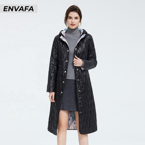 New Fashion Wholesale Long Trench <b>Coat</b> <b>Women</b> <b>Waterproof</b> Packable Autumn <b>Coat</b> Plus Size Oversized Ladies Black <b>Padded</b> <b>Coat</b> - Product Image 2