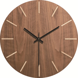 Fashionable Cross-border Living Room <b>Clock</b>, Simple Wood <b>Wall</b> <b>Clock</b>, AmericaN <b>Bedroom</b> Creative <b>Clock</b> BURAQ HANDICRAFT - Product Image 3