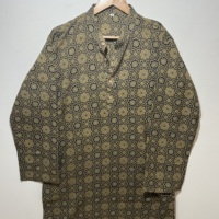 Kurta long classique en coton élégant pour homme |   Vêtements ethniques à manches longues |   Kurta de créateur à imprimé floral