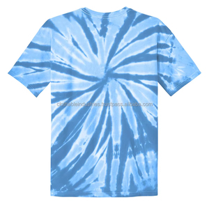 T-shirt tie-dye personnalisé avec logo, coton doux et polyester, style été, t-shirt tie-dye pour homme, respirant, léger, vêtements de mode - Product Image 4