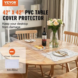Protector de Mesa de Plástico PVC Transparente de 42 Pulgadas/1068 mm, 1.5 mm de Grosor, Impermeable, Protector de Escritorio Desechable - Product Image 2