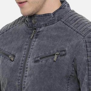 Wholesale Manufacturer Best Quality Men's <b>Biker</b> <b>Jacket</b> Top Selling Cheap Price Men's Leather <b>Jacket</b> With Your Logo - Product Image 5