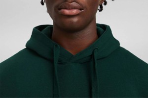 Sweat à capuche premium pour homme 100% coton molletonné délavé à l'acide, coupe régulière, imperméable, streetwear de luxe pour l'hiver, épaules tombantes - Product Image 3