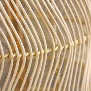 Pot de fleurs et support en rotin naturel / bambou / jacinthe d'eau / herbe de mer, décoration intérieure rustique artisanale moderne - Product Image 2