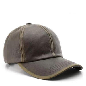 Gorra de Béisbol Vintage de Cuero Lavado con 6 Paneles, Estilo Trucker, Ajustable, con Visera Curva, Personalizable con Logotipo, para Exteriores - Product Image 4
