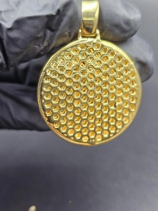Colgante con Diseño de Águila, Chapado en Oro de 18K, con Cristales de Estrás y Microincrustaciones, Amuleto Hip Hop para Hombre, Regalo - Product Image 4