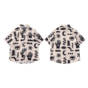 All Printing Men's <b>Button</b>-<b>Up</b> Summer <b>Short</b> <b>Sleeve</b> Casual Shirt Spandex/Polyester Eco-Friendly & Breathable - Product Image 2