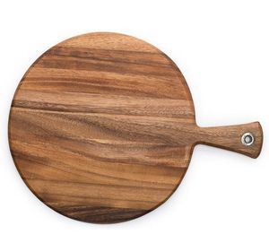 Tabla de cortar redonda de madera de acacia H a CRAFT, 100% ecológica, apta para lavavajillas, 1.5 cm de grosor - Product Image 2