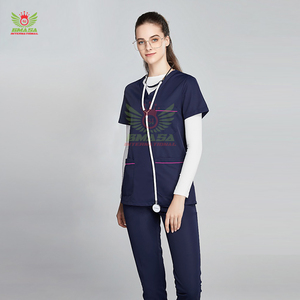 Uniforme Médico de Poliéster Blanco para Hombre, Uniformes de Enfermería Suaves, Conjuntos de Uniformes para Hospital - Product Image 6
