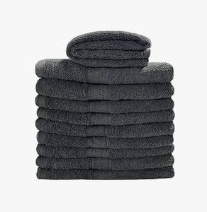 Toalla Facial de Lujo en Algodón Gris, Tejida, Suave, de Secado Rápido, para Spa y Baño - Product Image 1