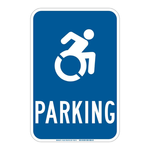 Brady Weather-Resistant Parking Sign for Indoor and Outdoor <b>Roadway</b> Use - Product Image 1