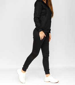 Conjunto Deportivo Corto Bordado Vintage para Mujer, 100% Algodón, 400 GSM, Sudadera de Invierno, Pantalones Deportivos, Ropa Urbana Personalizada - Product Image 4
