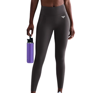Women's Casual High Waist Charcoal Gray Yoga Leggings <b>Tummy</b> <b>Control</b> Quick Dry Breathable Lightweight Workout Fitness Running - Product Image 1
