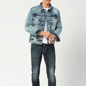 Veste d'hiver, vêtements décontractés pour tous les jours, veste en jean pour homme, style streetwear intemporel, veste en jean pour homme - Product Image 5