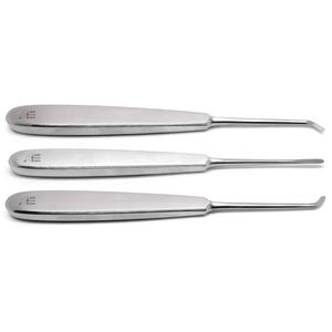 Elevadores Dentales Derecho Izquierdo Recto para Extracción de Dientes, Instrumentos Manuales de 3 Piezas, Acero Inoxidable Alemán, Herramientas Quirúrgicas Reutilizables - Product Image 1
