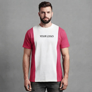 T-shirt vintage imprimé pour homme, surdimensionné, 220 g/m², bicolore, épaules tombantes, 100 % coton, logo personnalisé, séchage rapide - Product Image 1