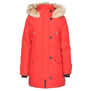 Parka réversible imperméable et isolée pour femme, idéale pour les sports d'hiver, avec capuche en fourrure coupe-vent, décontractée, fournisseur d'usine OEM ODM - Product Image 1