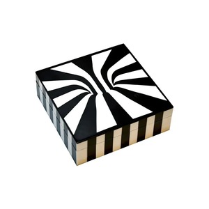 Boîte à bijoux de haute qualité en os, nacre ou résine avec incrustations émaillées, magnifique boîte à bijoux pour la maison et le magasin - Product Image 2