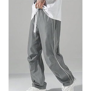 Custom <b>Men</b>’s Loose Fit Sweatpants Lightweight Nylon <b>Trousers</b> - Product Image 4