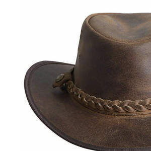 New Style Low Moq Cowboy Leather <b>Hats</b> Best Selling Custom Color Best Sale Product Cowboy Leather <b>Hats</b> - Product Image 6