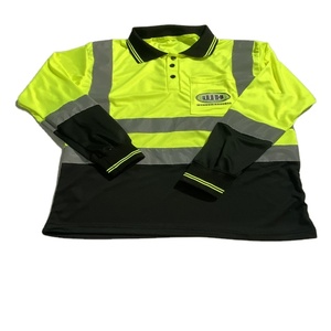 Polo jaune HI VIS personnalisé OEM Chemises à manches courtes - Product Image 1