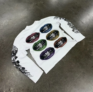 Sweat-shirt thermique pour homme à manches longues, coupe ample et régulière, séchage rapide, écologique, avec motif graphique vintage sportif sérigraphié sur tissu tissé uni - Product Image 1