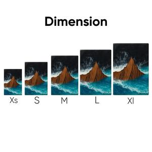 Urna funeraria de madera hecha a mano: Arte en resina de montaña y océano para cenizas humanas, tamaño mediano 9x5.5 pulgadas, caja para urna. - Product Image 2