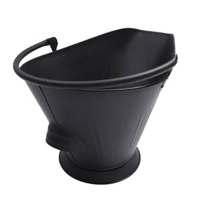 Meilleures ventes : Seau à cendres de cheminée vintage en fer galvanisé noir, de luxe, robuste, pour bois de chauffage, taille, forme et couleur personnalisables - Product Image 3