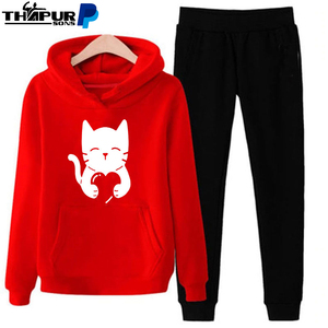 Conjunto de Sudadera con Capucha y Pantalones Deportivos de Felpa Francesa 100% Algodón, 280 g/m², Lavado Ácido, Transpirable, para Otoño, Corte Holgado y Cuadrado para Hombre - Product Image 2
