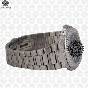 Charm Jewels Luxury Women's Stainless Steel Tonneau <b>Watch</b> <b>Diamond</b> Encrusted Analog Quartz 38mm Folding Clasp - Product Image 2